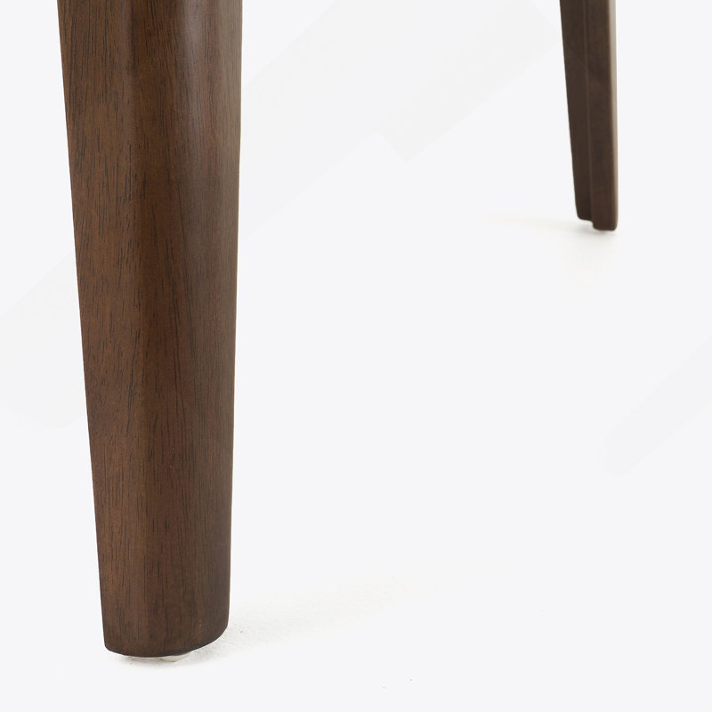 Pieds de table de salle à manger en bois massif, noyer