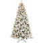Arbre de Noël floqué avec lumières colorées à DEL-2112347017