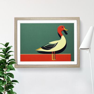Duck Deco Style Abstract 1 Piece Single Picture Frame Wall Art
