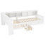 Lit plateforme en L simple avec lit gigogne, lit plateforme avec tiroirs de rangement et tablettes-282756055