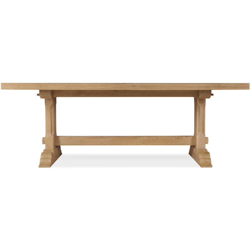 Driftwood Rectangle Dining Table With Two 20-Inch Leaves, Brown