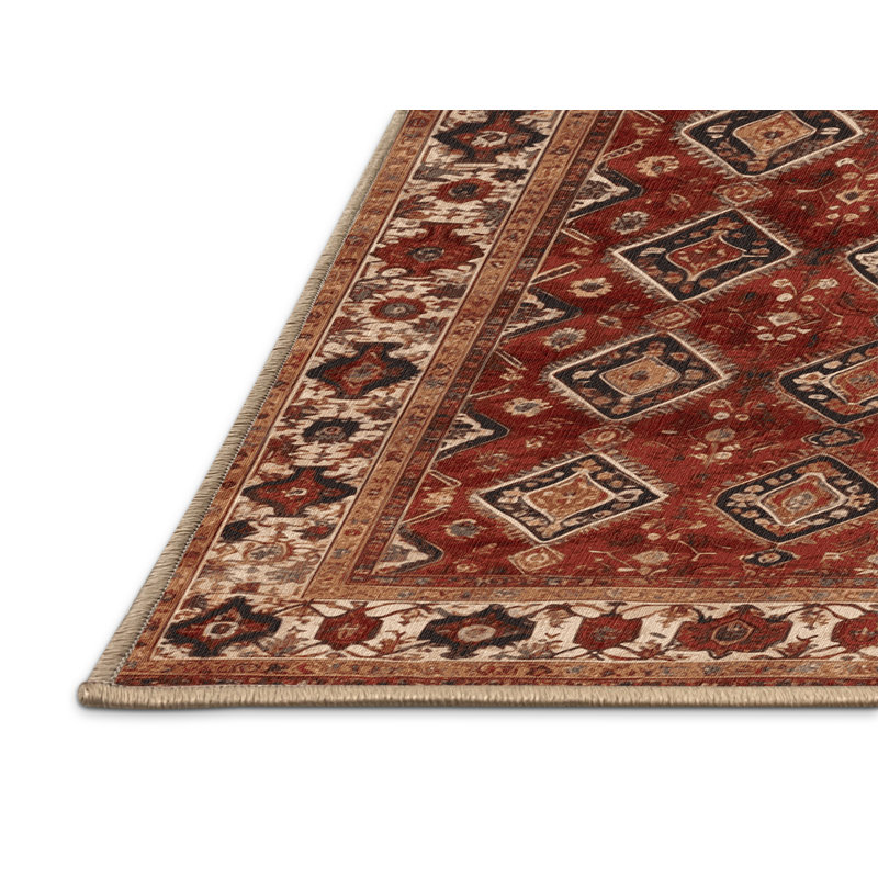 Tapis brun lavable à la machine, Tapis de couloir 2 pi x 4 pi