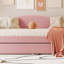 Teddy Fleece Upholstered Daybed With Light And Trundle (Daybed)-1650759360-1650759362