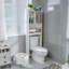 Rangement autoportant au-dessus de la toilette