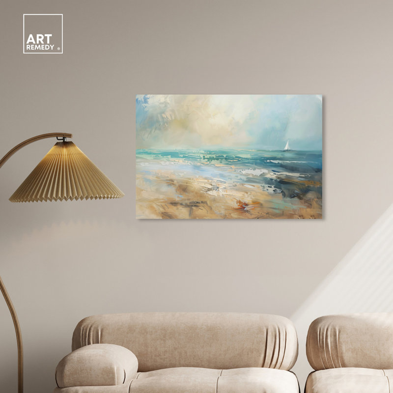Beyond The Shore Beach Coastal Inspired Canvas Art, 36" x 24"