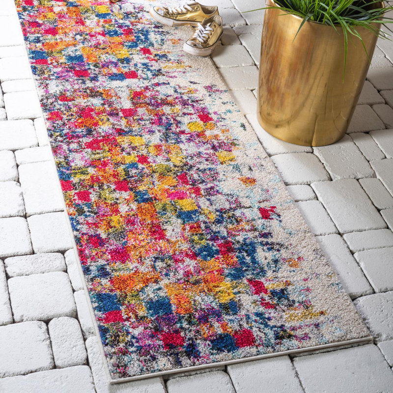 Rizer Washable Abstract Indoor Rug, Runner 2'7" x 10'