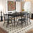 Black Rectangular Solid Wood Dining Table-1403274627
