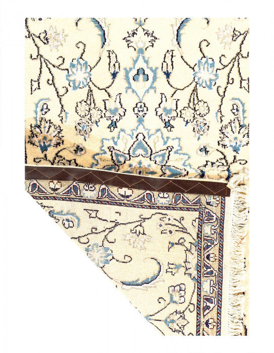 Tapis rectangulaire en laine d'agneau unique 5 pi x 3 pi Ihno