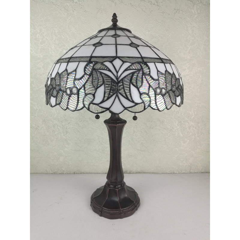 Sarvis Metal Table Lamp, White/Black