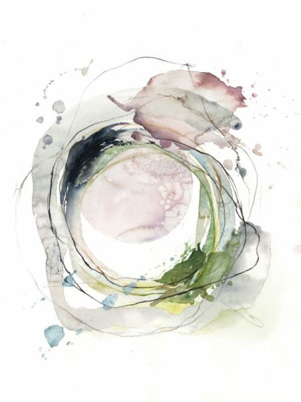 «Ocean Voice III» par L. Bodine, impression sur toile tendue, Couche de verre, H 32 po x l 24 po x 1,5 po