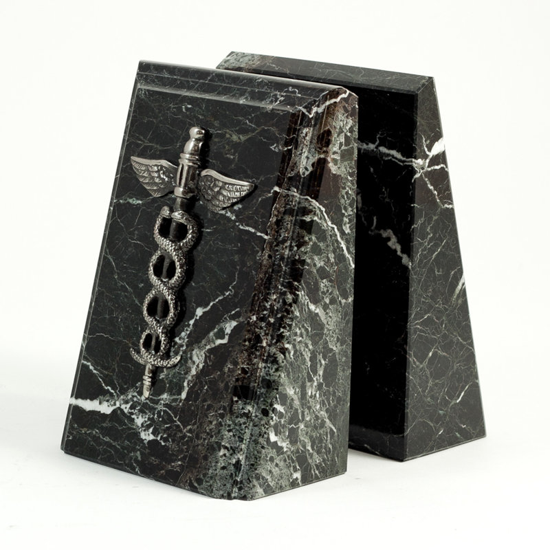 Modern & Contemporary Marble Non-Skid Bookends