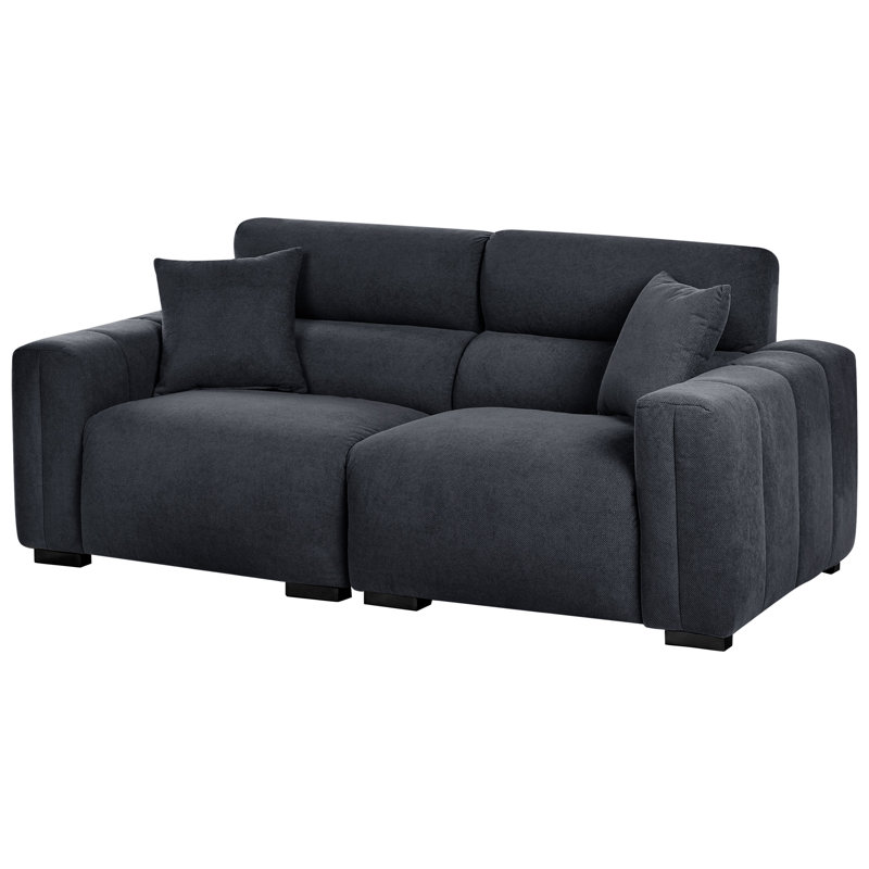 FAUSKAN 3 Seater Sofa, Black