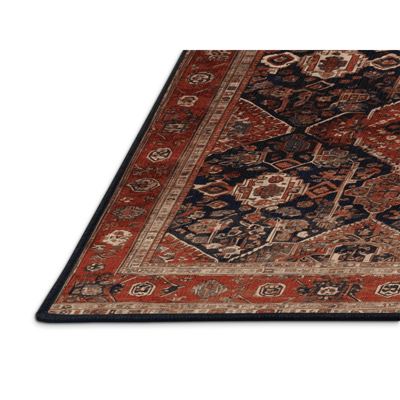 Tapis brun lavable à la machine, Rectangle de 5 pi x 8 pi