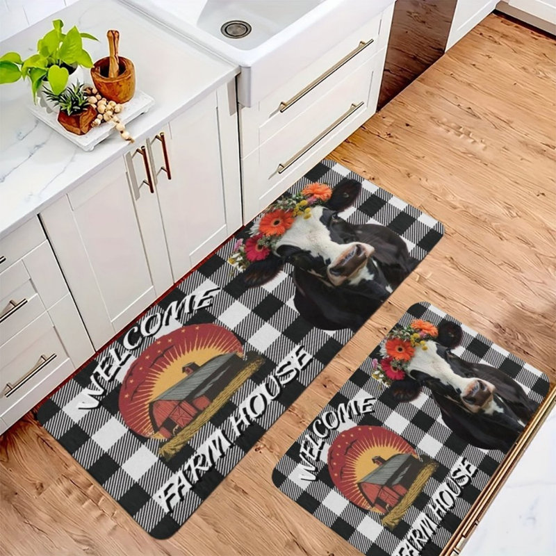 Tapis de cuisine Farmhouse Cow
