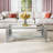 Glass Top Single Coffee Table-99468388