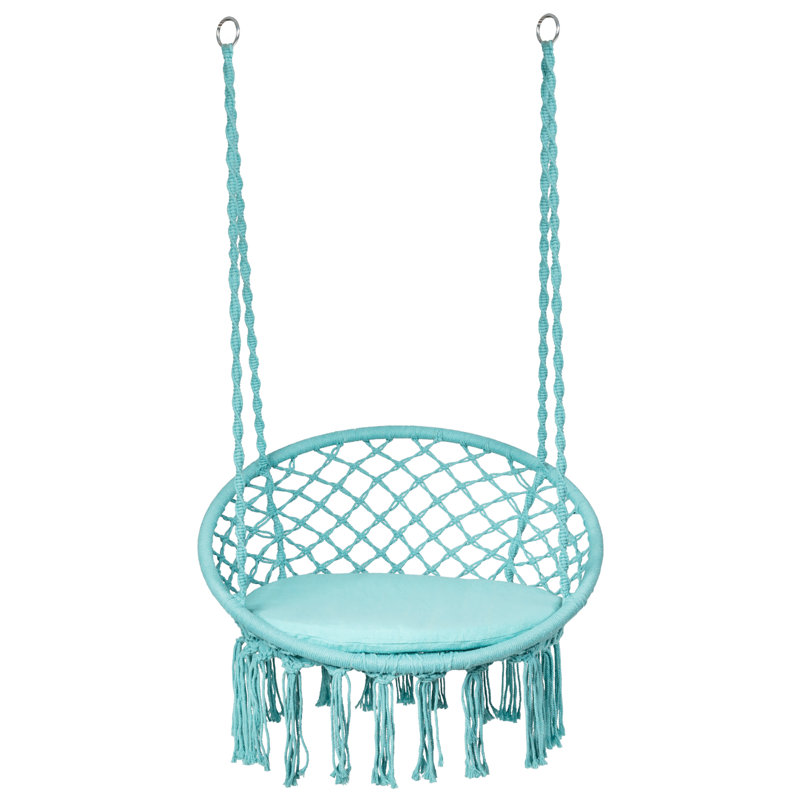 Chaise hamac Macrame, Turquoise