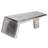 Hungerford vidaXL Coffee Table, Vintage Aviator Center Table, Polished Aluminum, 37.4''x21.7''x13.8''