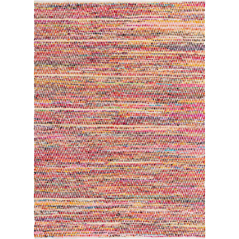 Drakeford Cotton Chevron Indoor Rug, Rectangle 8' x 11'