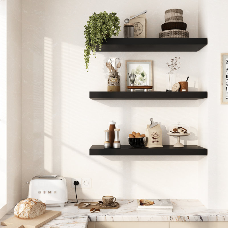 Critchfield Floating Shelf, 2" H x 35.4" W x 11.8" D