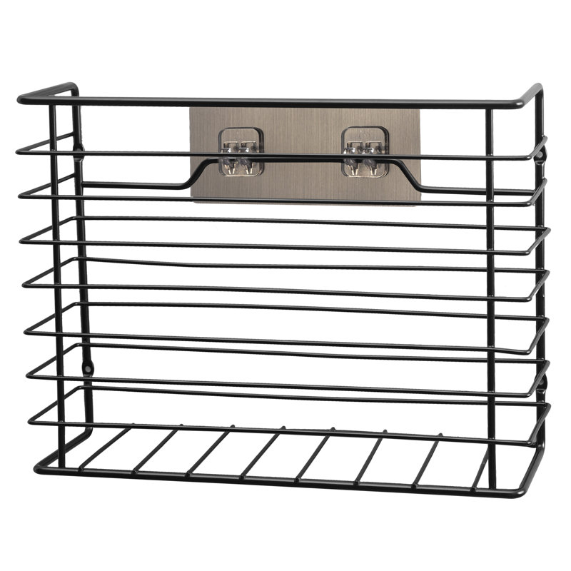 Ranallo Cabinet Door Organise Cupboard Storage Tidy Basket, Black