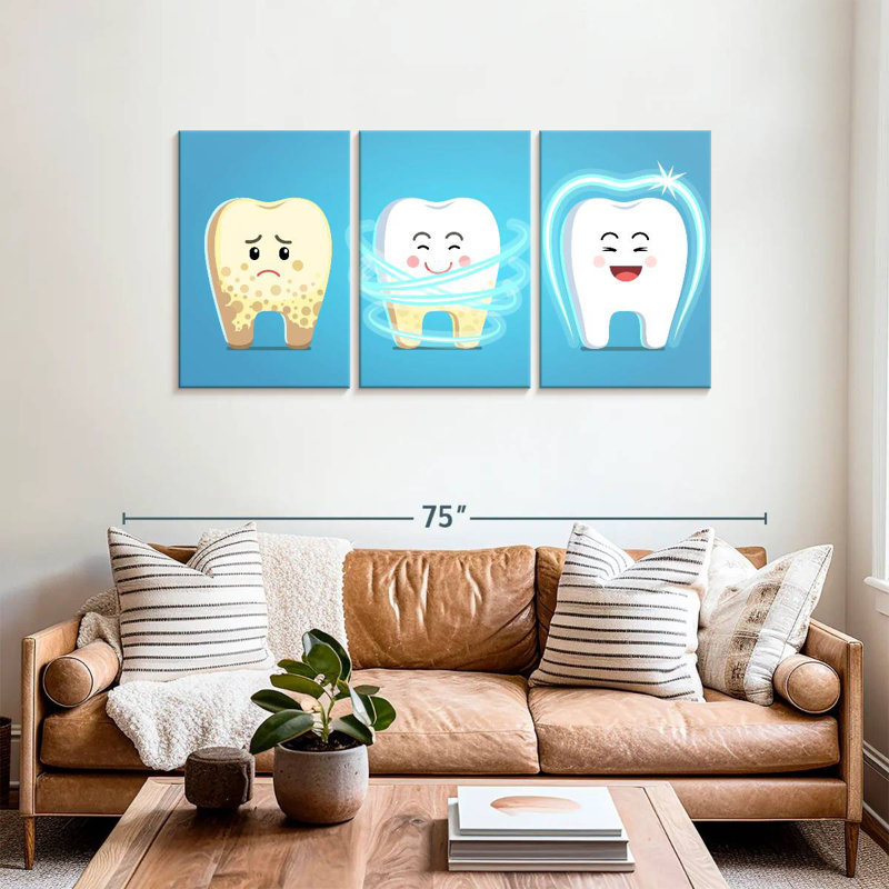 'Teeth Care, 30" H x 62" W