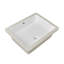 Lavabo de salle de bain rectangulaire encastré en porcelaine vitreuse avec trop-plein DeerValley Ursa 20 "X 15,6"-96123027