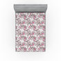 Taupe, gris, rose vif, ivoire / floral