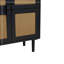Armoire de rangement en maille rotin à 4 portes, armoire à chaussures avec huit espaces de rangement-309566409