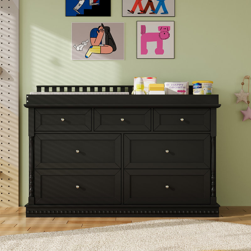 dresser with changing table Liberty Collection 3 Drawer Beautifully made and incredibly versatile Homsee Honey Pine 100% Solid