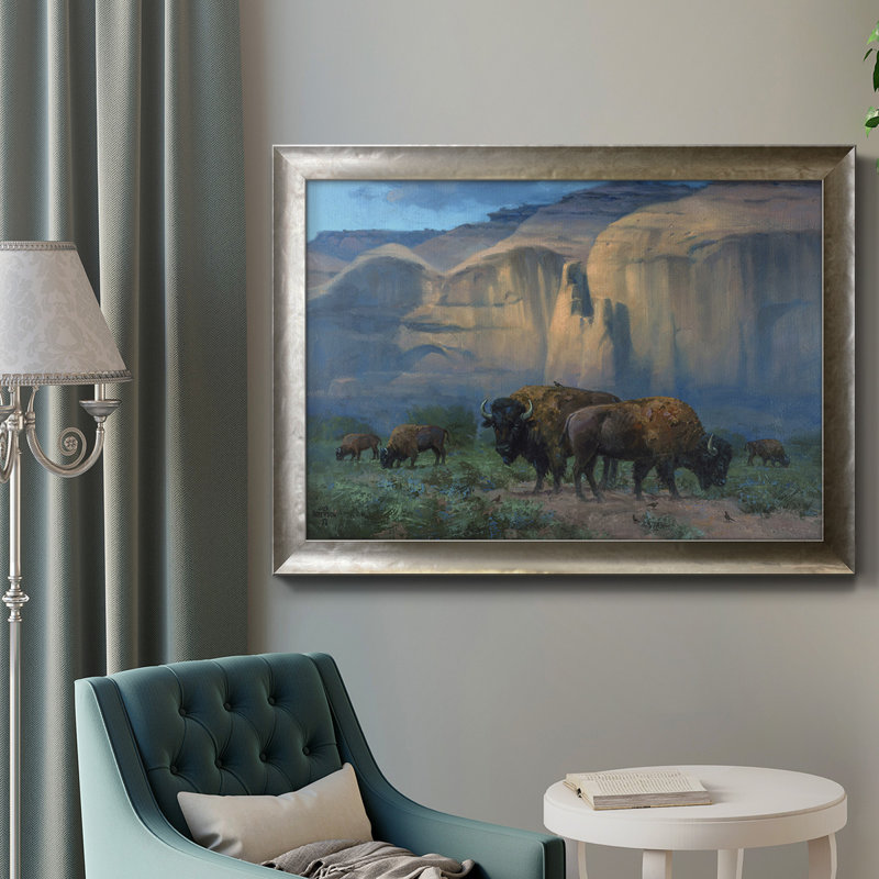 The Classic West - reproduction d'art sur toile encadrée, H 16 po x l 20 po x P 2,5 po