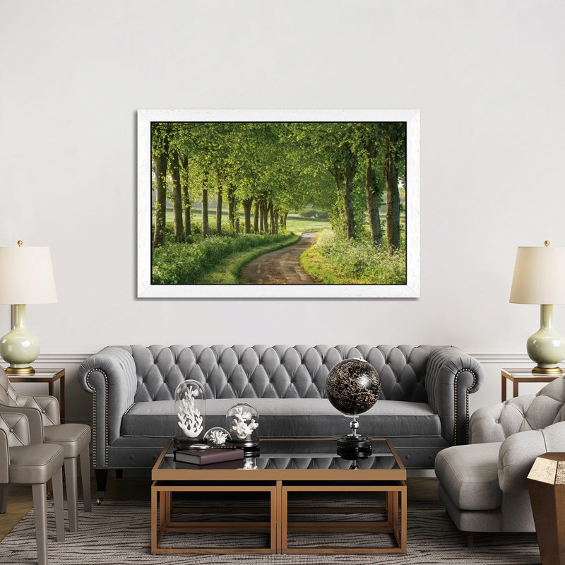 Adam Burton - Print on Canvas, 66.04 cm H x 45.72 cm W, White Floater Framed