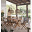 Folding Patio Dining Side Chair with Cushion