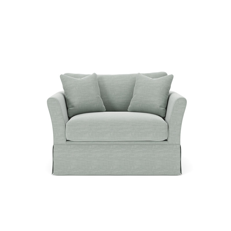 Chaise et demi rembourrée Shelby, Conversation Capri Basketweave
