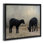 "Black Sheep Grazing Gray", art mural sur toile flottante par Kelley Parker