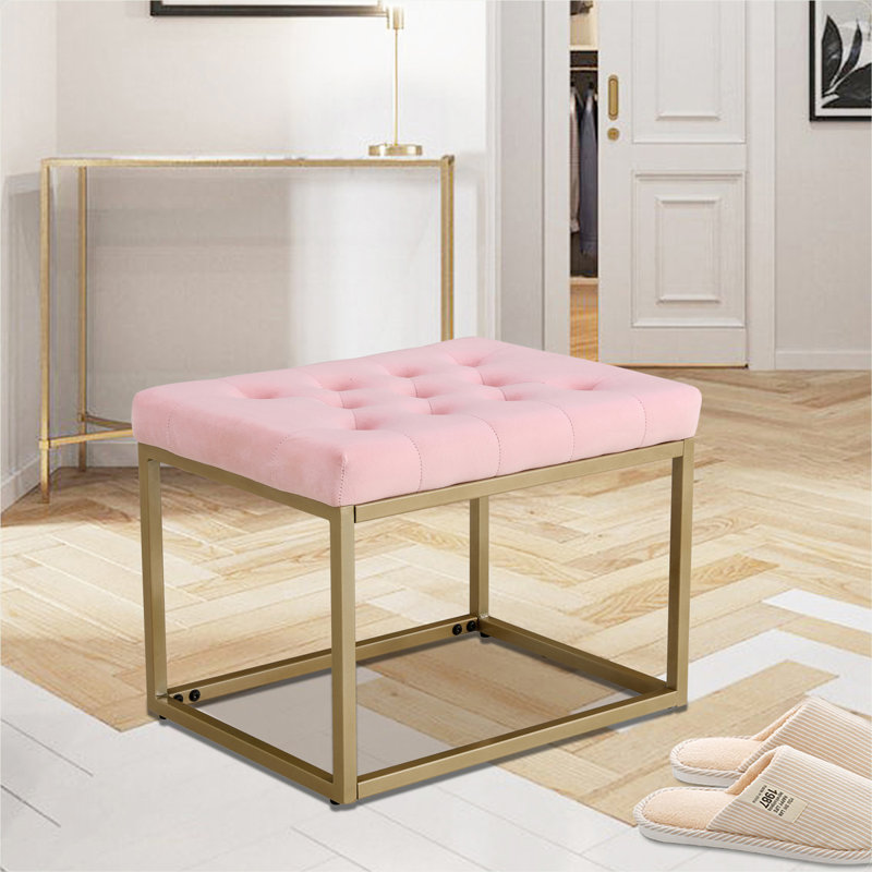 Banc en métal Latifat, Rose