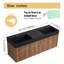 Meuble-lavabo double 60 po avec plateau en résine Beckby-945511124-960759828-960759831