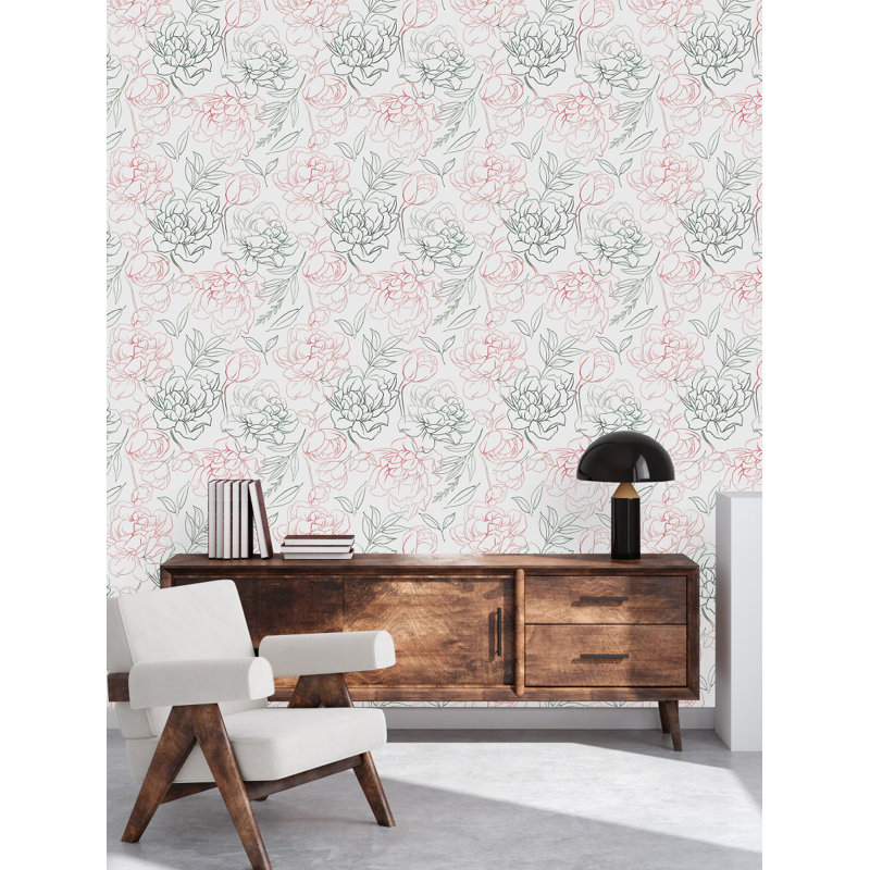 Floral Tile, 2.08' W x 10.42' L