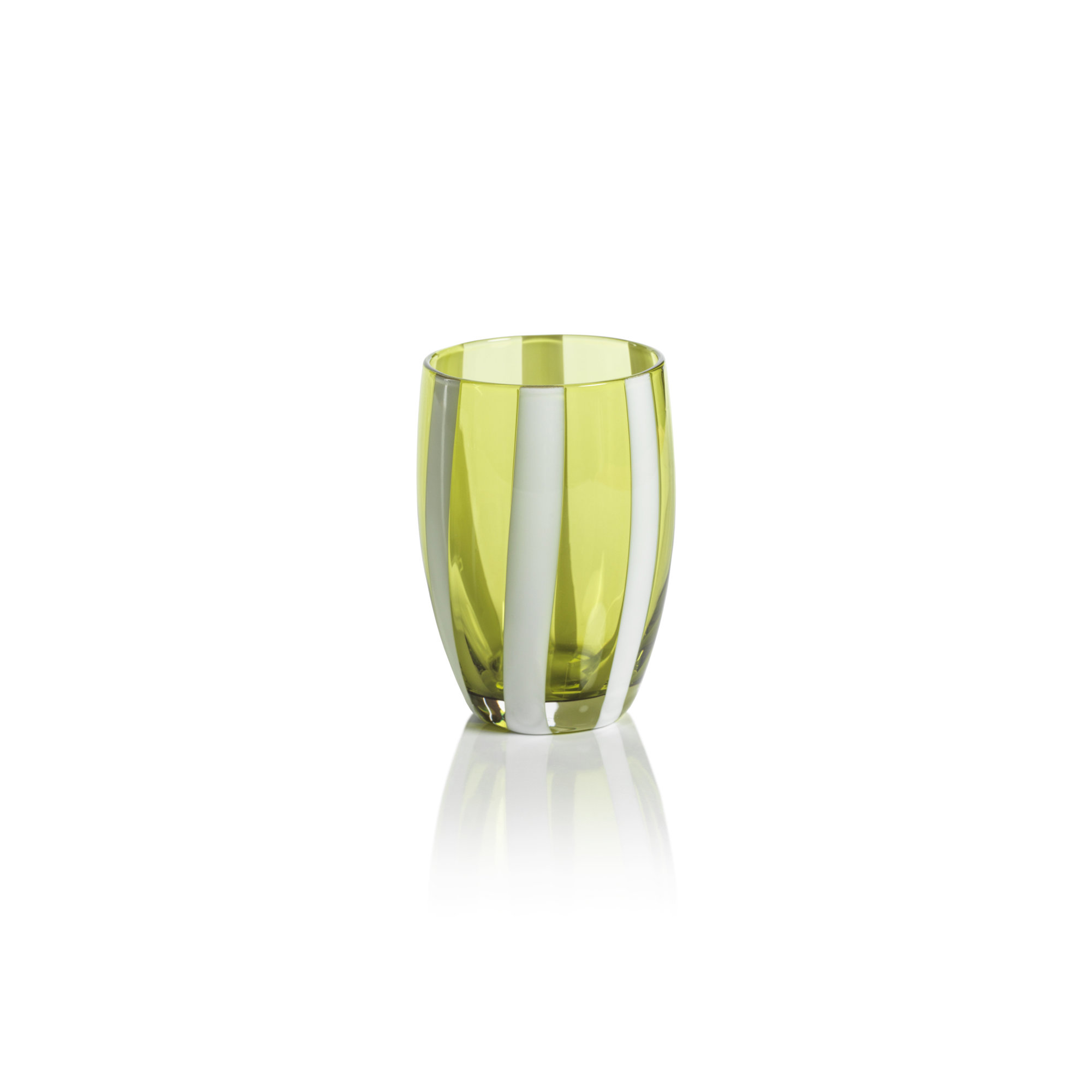 Brasilia Stemless Glasses, Set of 4, Green