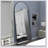 Arch Full Length Mirror With Metal Frame, Oversized For Clear Reflections And Elegant Design, Perfect For Bedrooms And Living Rooms.
