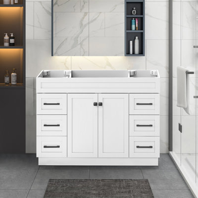 Meuble-lavabo de 48 po DodreHome sans contreplaqué assemblé rapidement