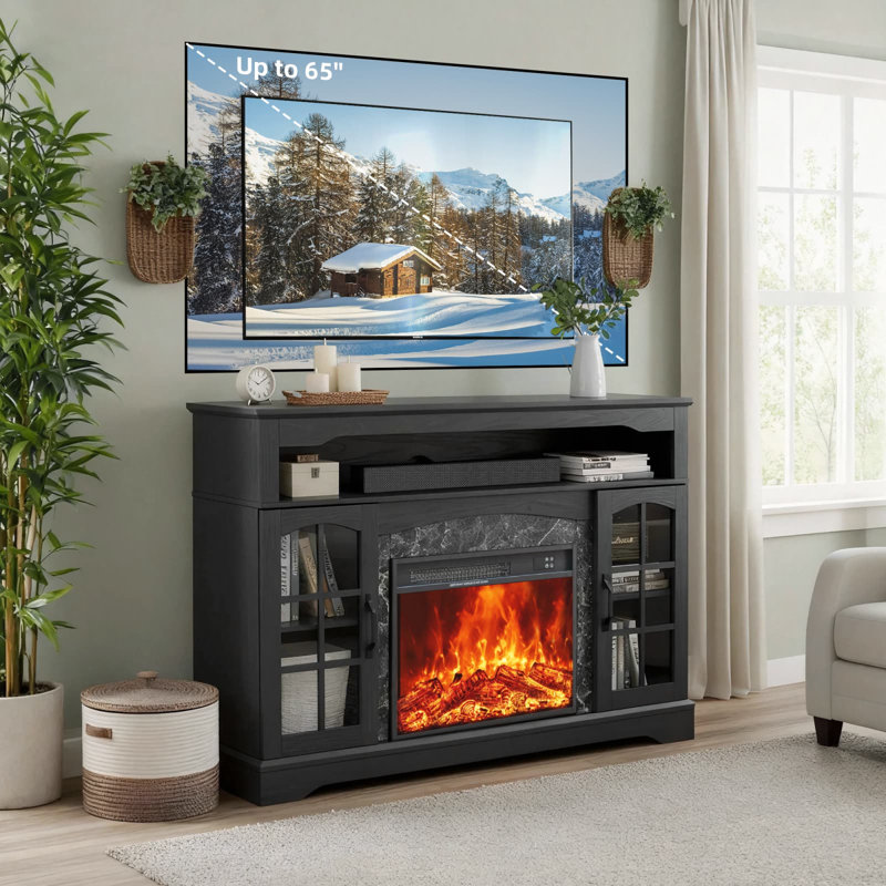 Meuble télé 53 po avec foyer électrique 23 po