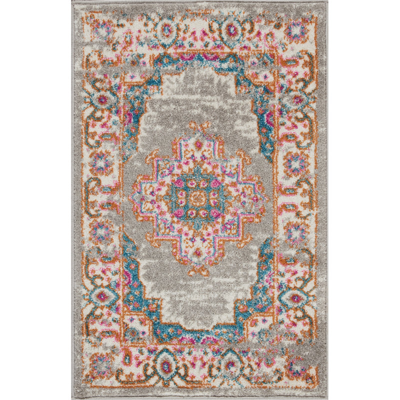 Oriental Indoor Rug, Rectangle 1'10" x 2'10"