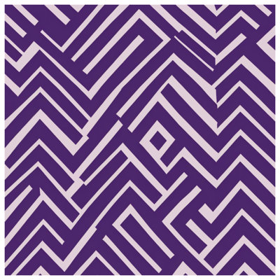 Édredon mauve à motif en zigzag