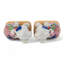 Tobacco Leaf Porcelain Dog Figurines Pair