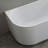 67  inch Freestanding Acrylic Bathtub in Glossy White
