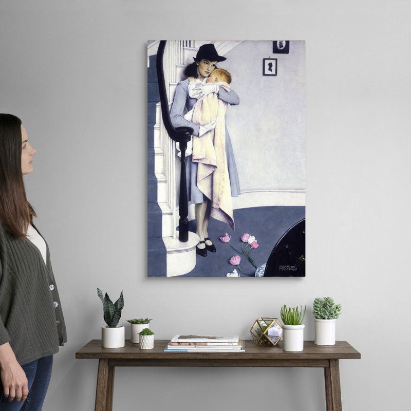 Art mural sur toile Norman Rockwell, H 36 po x l 24 po x P 1,25 po, Toile tendue