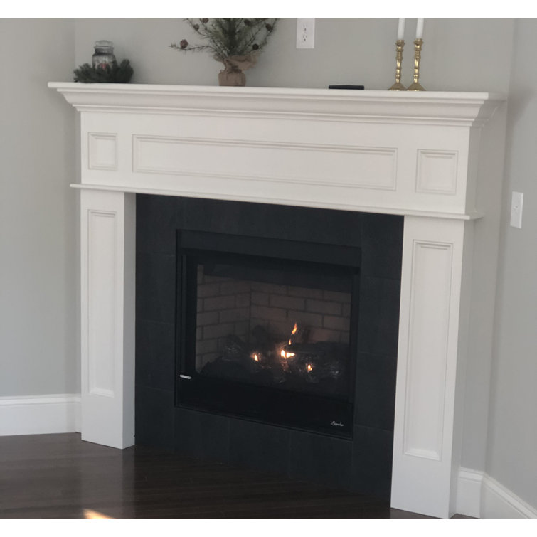 Crafted Cabintery Solid Poplar Wood Fireplace Surround | Wayfair