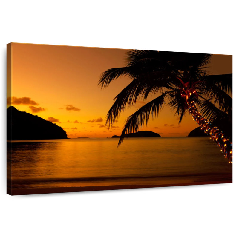 Plage des Caraïbes Gillard au coucher du soleil
