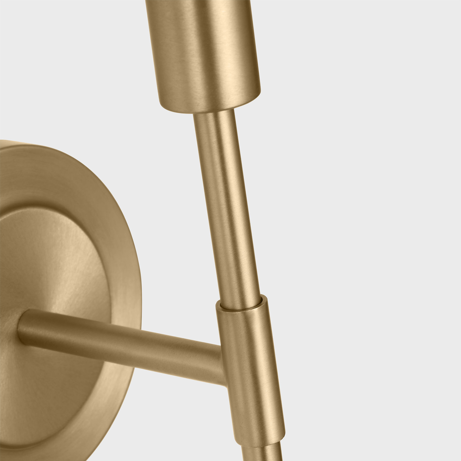 Kristin Medium Sconce, 1 Light, 14.375" H x 7.875" W x 8.5" D, Satin Brass