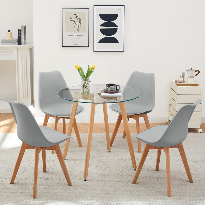 4 - Person Dining Set, Grey